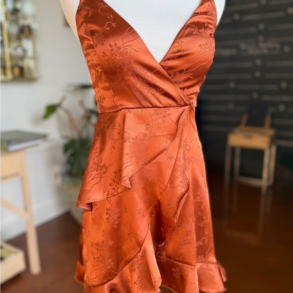 Altr’d State Copper Floral Mini Dress -XS